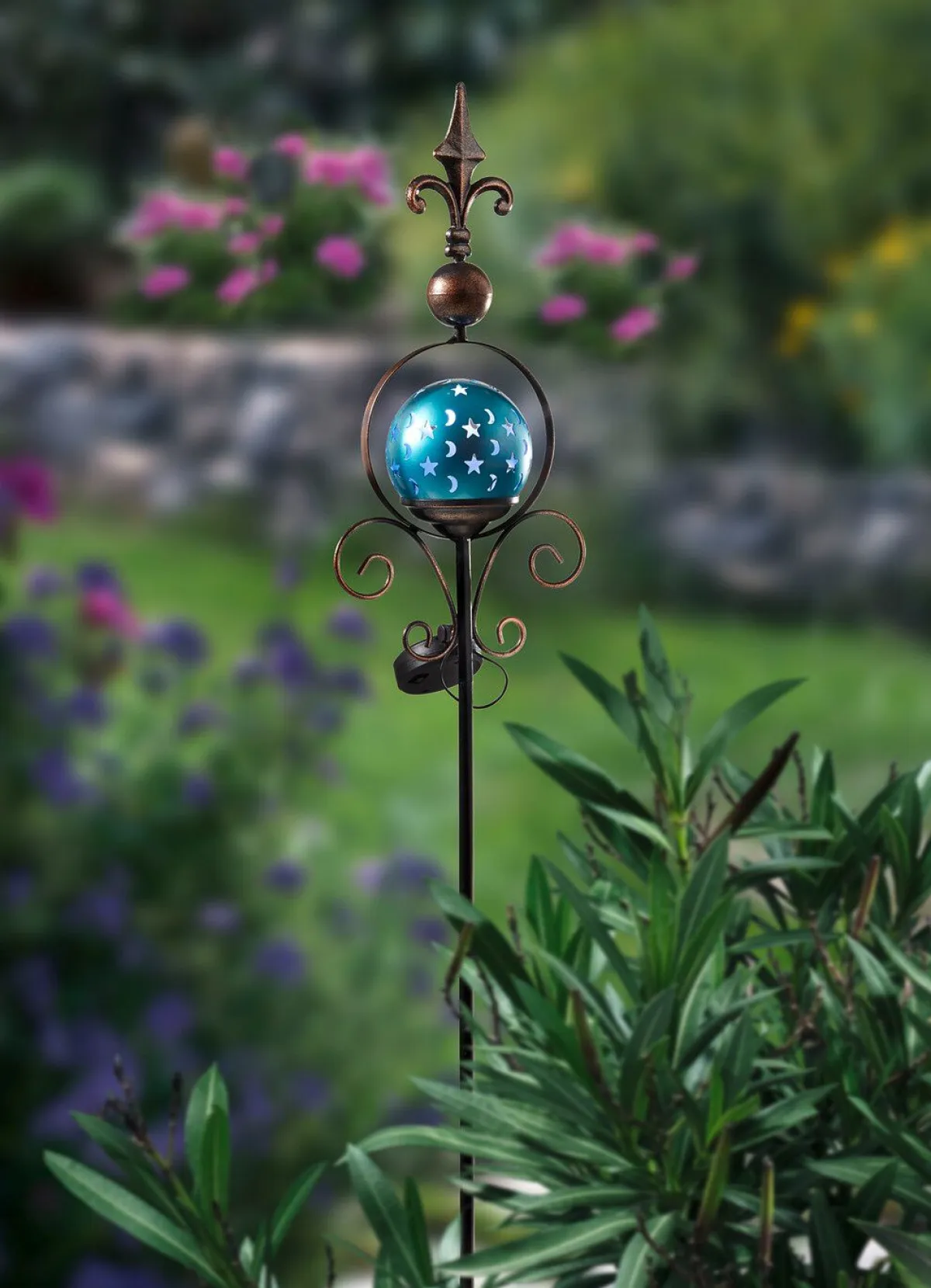 Best BADER Gartenstecker "Bluey" KUPFER-BLAU