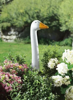 Online BADER Gartenstecker Gans, Gertrud WEISS/ORANGE