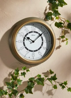 Clearance BADER Gartenuhr mit Beleuchtung BRAUN