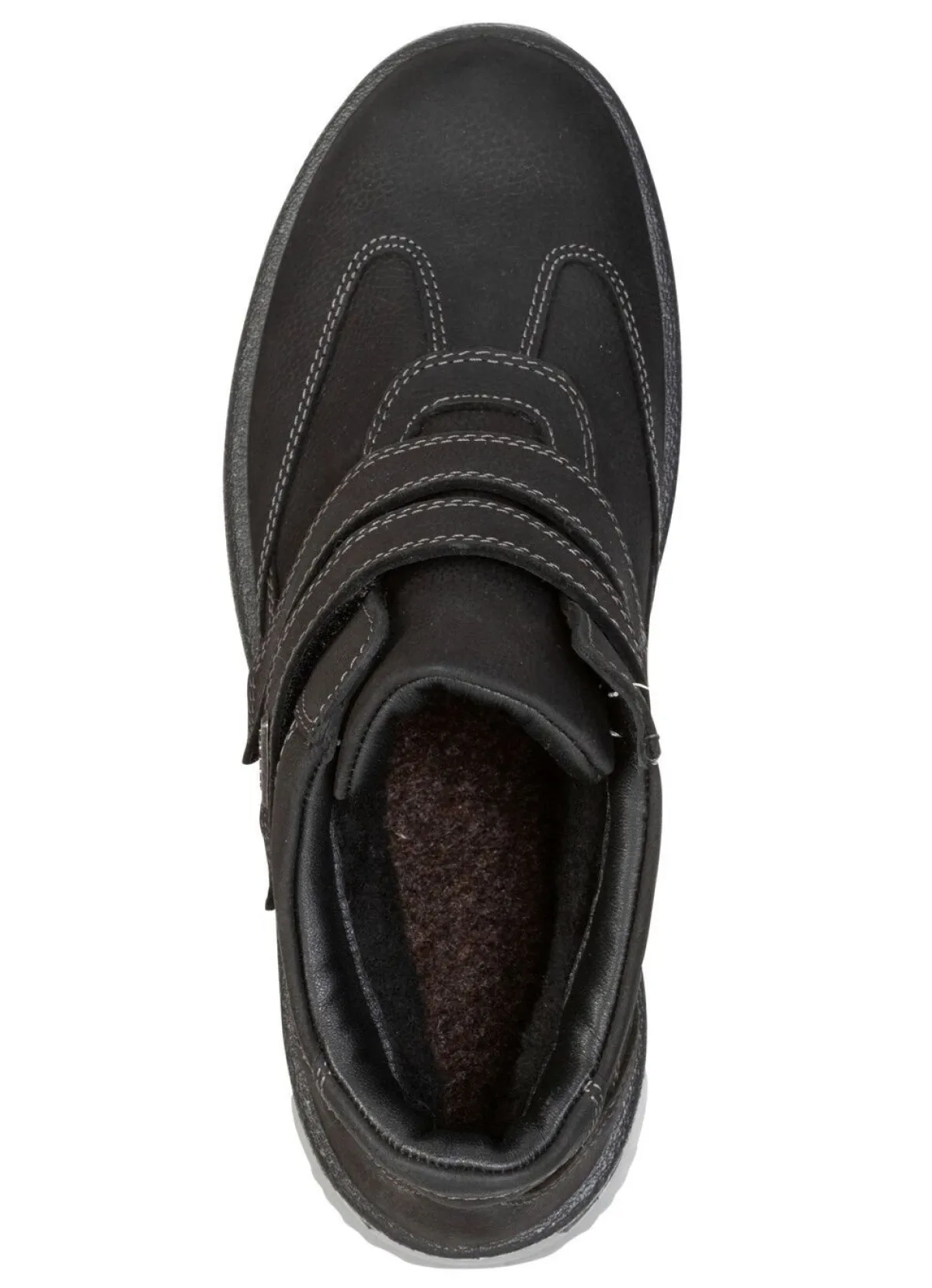 Sale BADER Gefütterte Damen-Boots, Winterschuhe, Weite H, mit Plüsch SCHWARZ