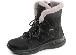 Outlet BADER Gefütterte Damen-Boots, Winterschuhe, Weite H, mit Reißverschluss SCHWARZ
