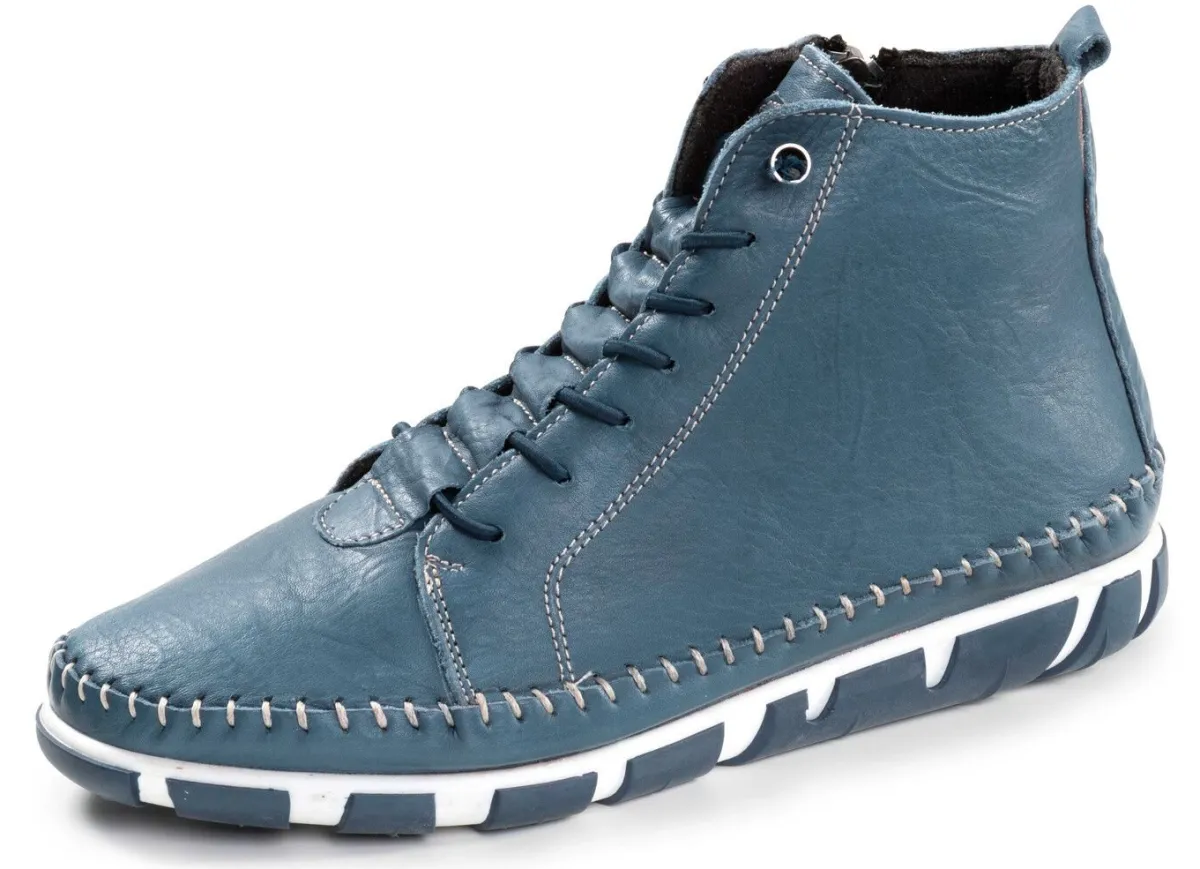 Online Gemini , bequeme Damen-Boots, Weite G, mit herausnehmbarem Fußbett JEANS