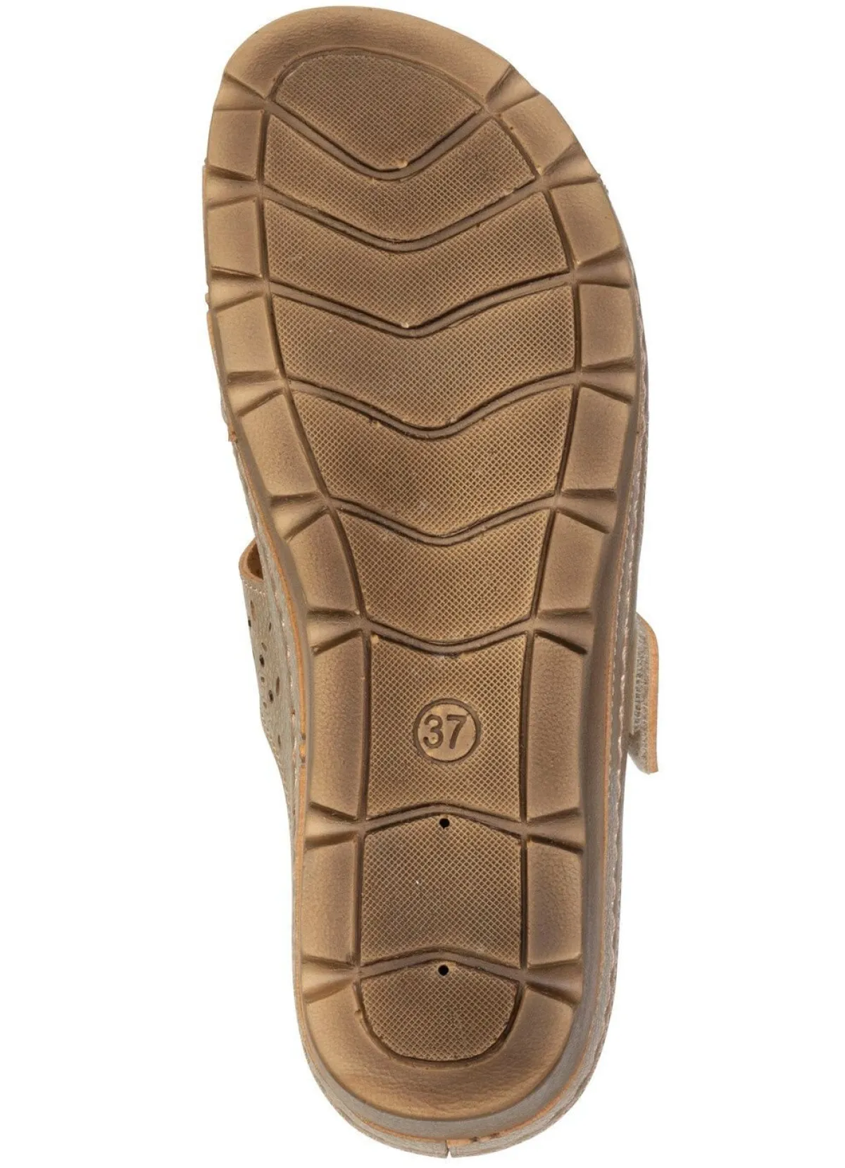 Gemini , bequeme Damen-Pantoletten, Weite G, mit Klettverschluss ALTGOLD