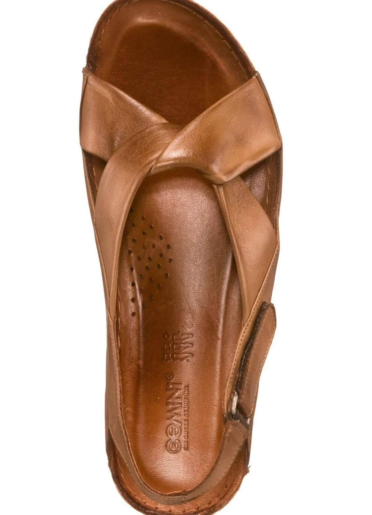 Discount BADER Gemini, bequeme Damen-Sandalen, Weite G, mit Gummizug COGNAC