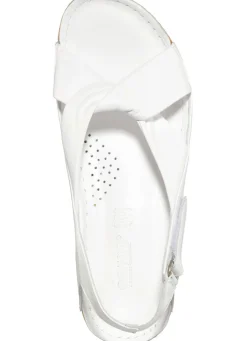 Discount BADER Gemini, bequeme Damen-Sandalen, Weite G, mit Gummizug WEISS