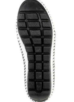 Online Gemini , bequeme Damen-Slipper, Weite G, mit herausnehmbarem Fußbett SCHWARZ-WEISS