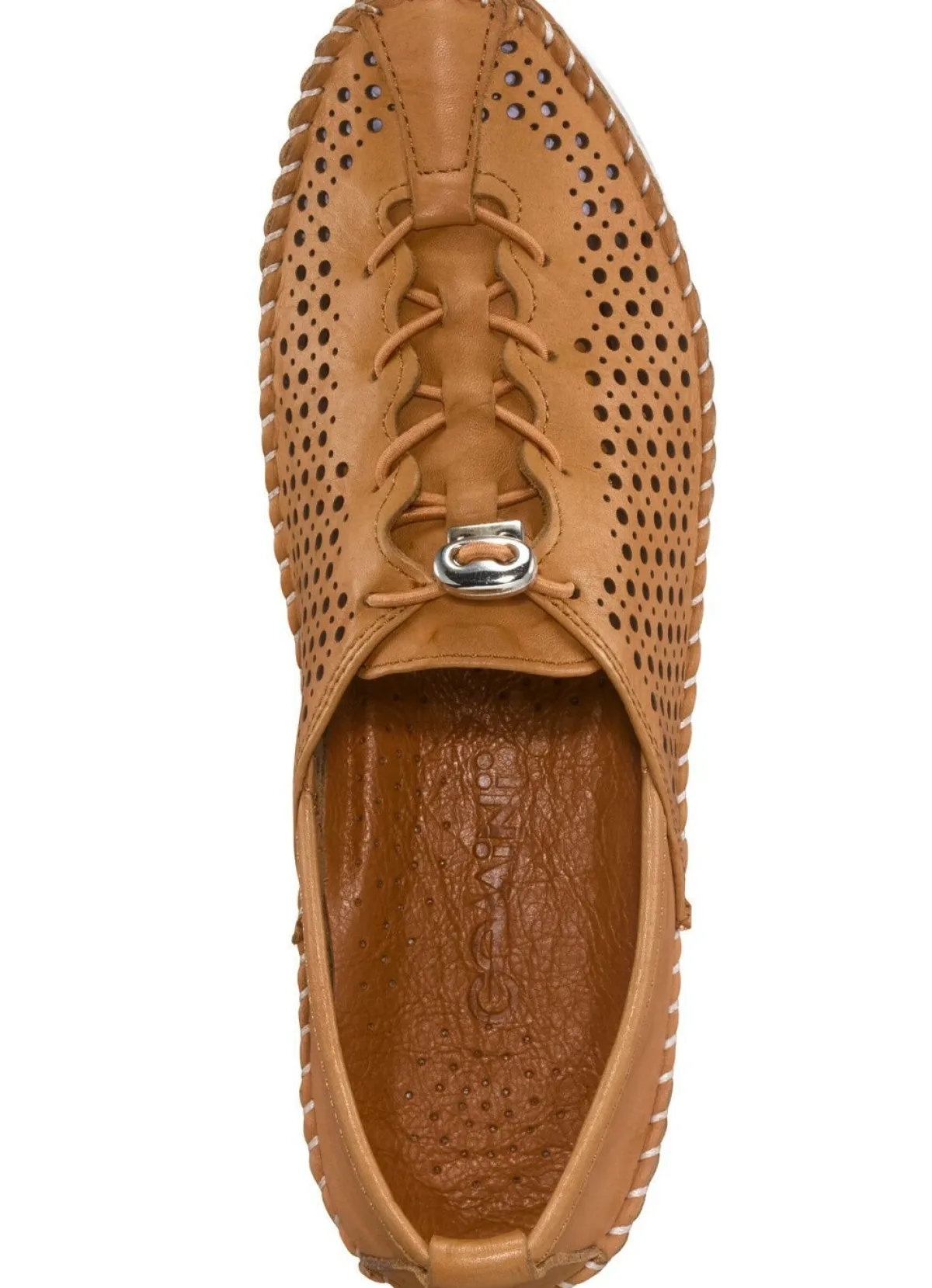Clearance Gemini , bequeme Damen-Slipper, Weite G, mit herausnehmbarem Fußbett CAMEL