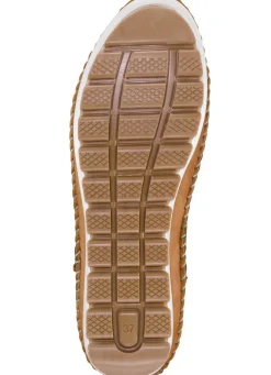 Clearance Gemini , bequeme Damen-Slipper, Weite G, mit herausnehmbarem Fußbett CAMEL