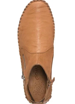 Hot Gemini , bequeme Damen-Stiefeletten, Weite G, mit herausnehmbarem Fußbett CAMEL
