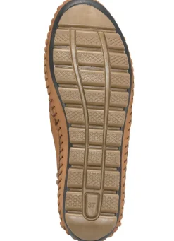 Hot Gemini , bequeme Damen-Stiefeletten, Weite G, mit herausnehmbarem Fußbett CAMEL