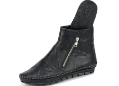 New Gemini , bequeme Damen-Stiefeletten, Weite G, mit herausnehmbarem Fußbett SCHWARZ