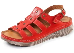 Clearance Gemini , klassische Damen-Sandalen, Weite G, aus Leder ROT
