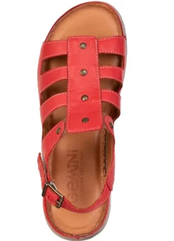 Clearance Gemini , klassische Damen-Sandalen, Weite G, aus Leder ROT
