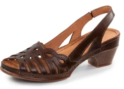 Online Gemini , klassische Damen-Sandaletten, Weite G, aus Leder BRAUN