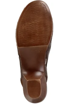 Online Gemini , klassische Damen-Sandaletten, Weite G, aus Leder BRAUN