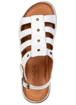 Clearance Gemini , klassische Damen-Sandalen, Weite G, aus Leder WEISS