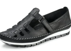 Hot Gemini , klassische Damen-Slipper, Weite G, mit herausnehmbarem Fußbett SCHWARZ