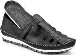 Hot Gemini , klassische Damen-Slipper, Weite G, mit herausnehmbarem Fußbett SCHWARZ