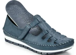 Clearance Gemini , klassische Damen-Slipper, Weite G, mit herausnehmbarem Fußbett MARINE