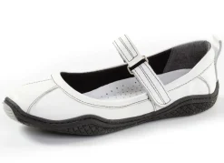 Online Gemini , klassische Damen-Slipper, Weite G, mit herausnehmbarem Fußbett WEISS