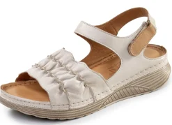 Clearance Gemini , leichte Damen-Sandalen, Weite G, aus Leder KIESEL