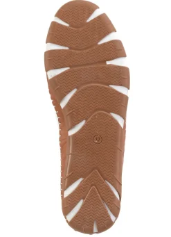 Discount Gemini , leichte Damen-Schnürschuhe, Weite G, mit herausnehmbarem Fußbett WEISS-BRAUN