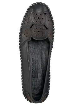 Outlet BADER Gemini, leichte Damen-Slipper, Weite G, mit herausnehmbarem Fußbett SCHWARZ