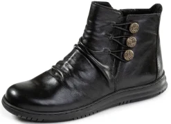 Outlet Gemini , modische Damen-Boots, Winterschuhe, Weite G, mite herausnehmbarem Fußbett SCHWARZ