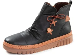 Gemini , modische Damen-Boots, Weite G, Winterschuhe, mit herausnehmbarem Fußbett SCHWARZ
