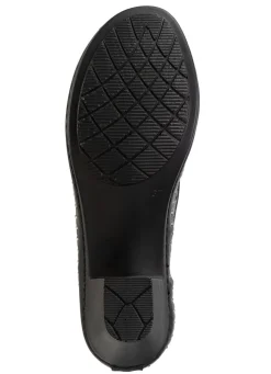 Hot Gemini , modische Damen-Pumps, Weite G, aus Leder SCHWARZ-BRAUN