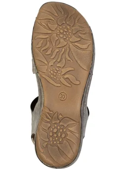 Best Gemini , modische Damen-Sandalen, Weite G, mit Blüten-Applikationen BRONZE