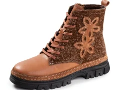 Discount Gemini , modische Damen-Stiefeletten, Winterschuhe, Weite G, mit herausnehmbarem Fußbett CAMEL