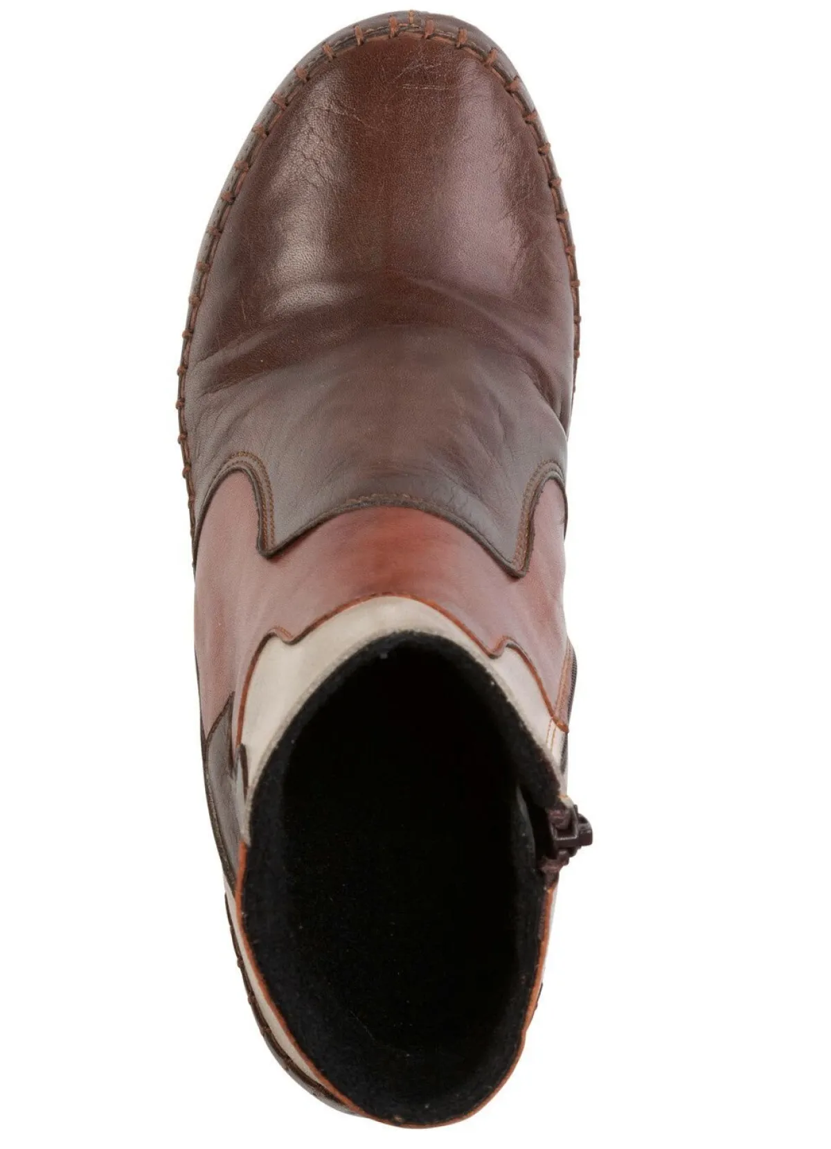 Hot Gemini , modische Damen-Stiefeletten, Winterschuhe, Weite G, mit Reißverschluss BRAUN-KIESEL