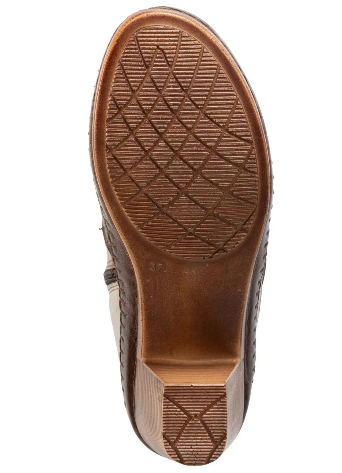 Hot Gemini , modische Damen-Stiefeletten, Winterschuhe, Weite G, mit Reißverschluss BRAUN-KIESEL