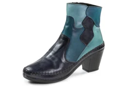 Gemini , modische Damen-Stiefeletten, Winterschuhe, Weite G, mit Reißverschluss BLAU