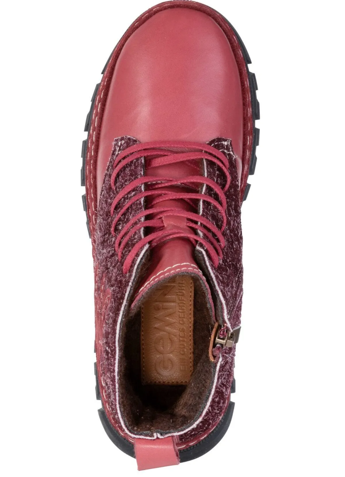 Clearance Gemini , modische Damen-Stiefeletten, Winterschuhe, Weite G, mit herausnehmbarem Fußbett ROT