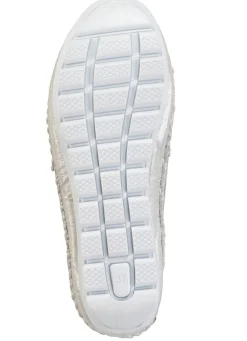 Discount Gemini Mokassin-Slipper aus weichem, glänzend geprägtem Nappaleder MATTSILBER