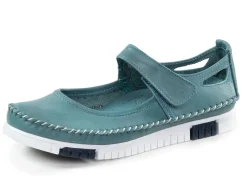 Hot Gemini Mokassin-Slipper mit dezenter Knitter-Struktur JEANS