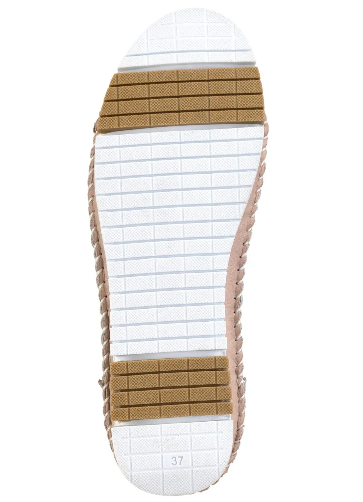 Online Gemini Mokassin-Slipper mit dezenter Knitter-Struktur TAUPE-WEISS