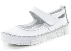 Outlet Gemini Mokassin-Slipper mit dezenter Knitter-Struktur WEISS