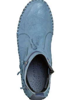 Online Gemini Mokassin-Stiefelette mit Knitter-Struktur JEANS