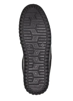 Clearance Gemini Pantoffel aus weichem, bestem Veloursleder SCHWARZ