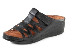Sale Gemini Pantolette aus teilweise schattiertem Rind-Nappaleder SCHWARZ
