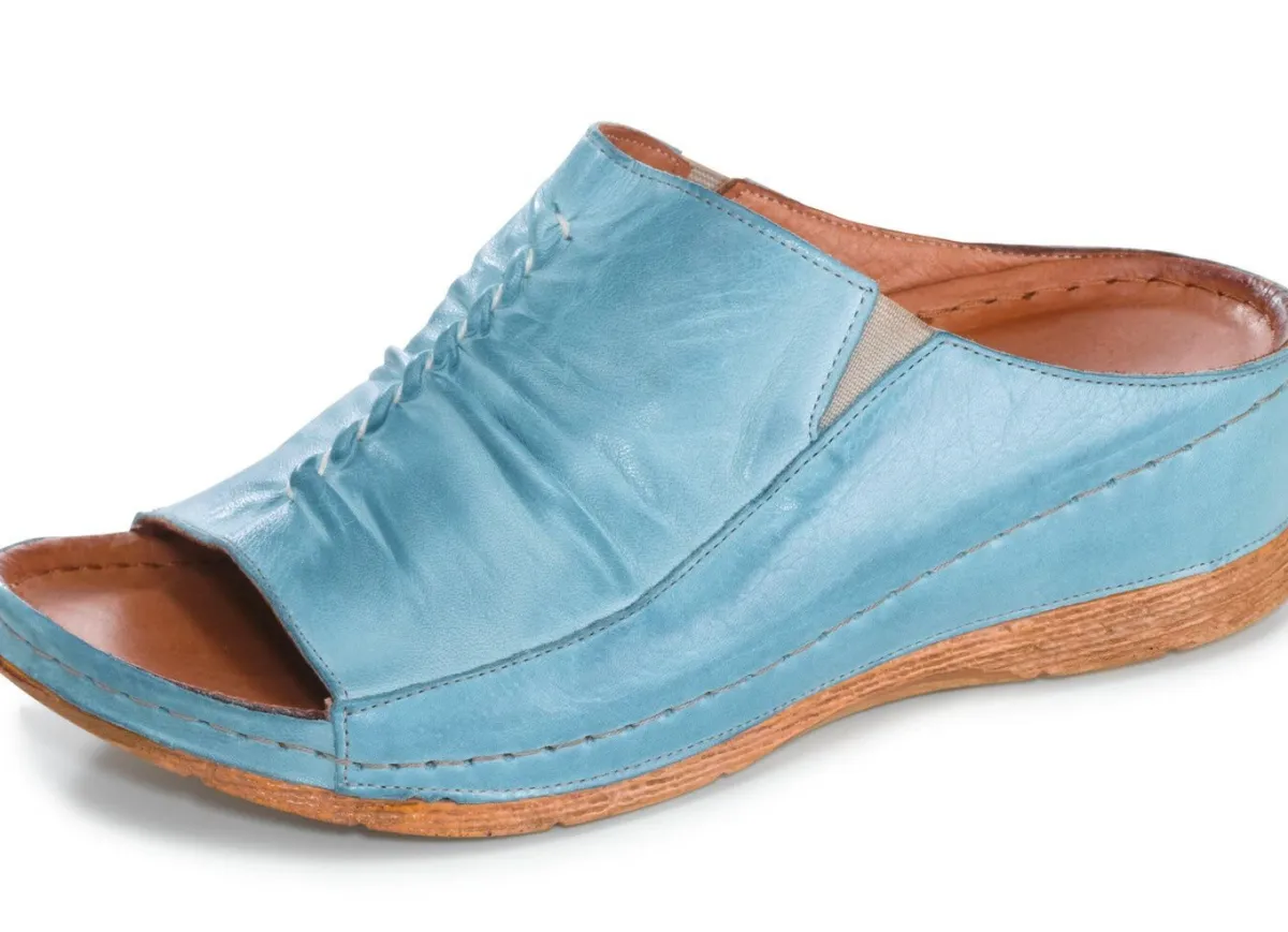 Sale Gemini Pantolette mit seitlichen Gummizügen HELLBLAU