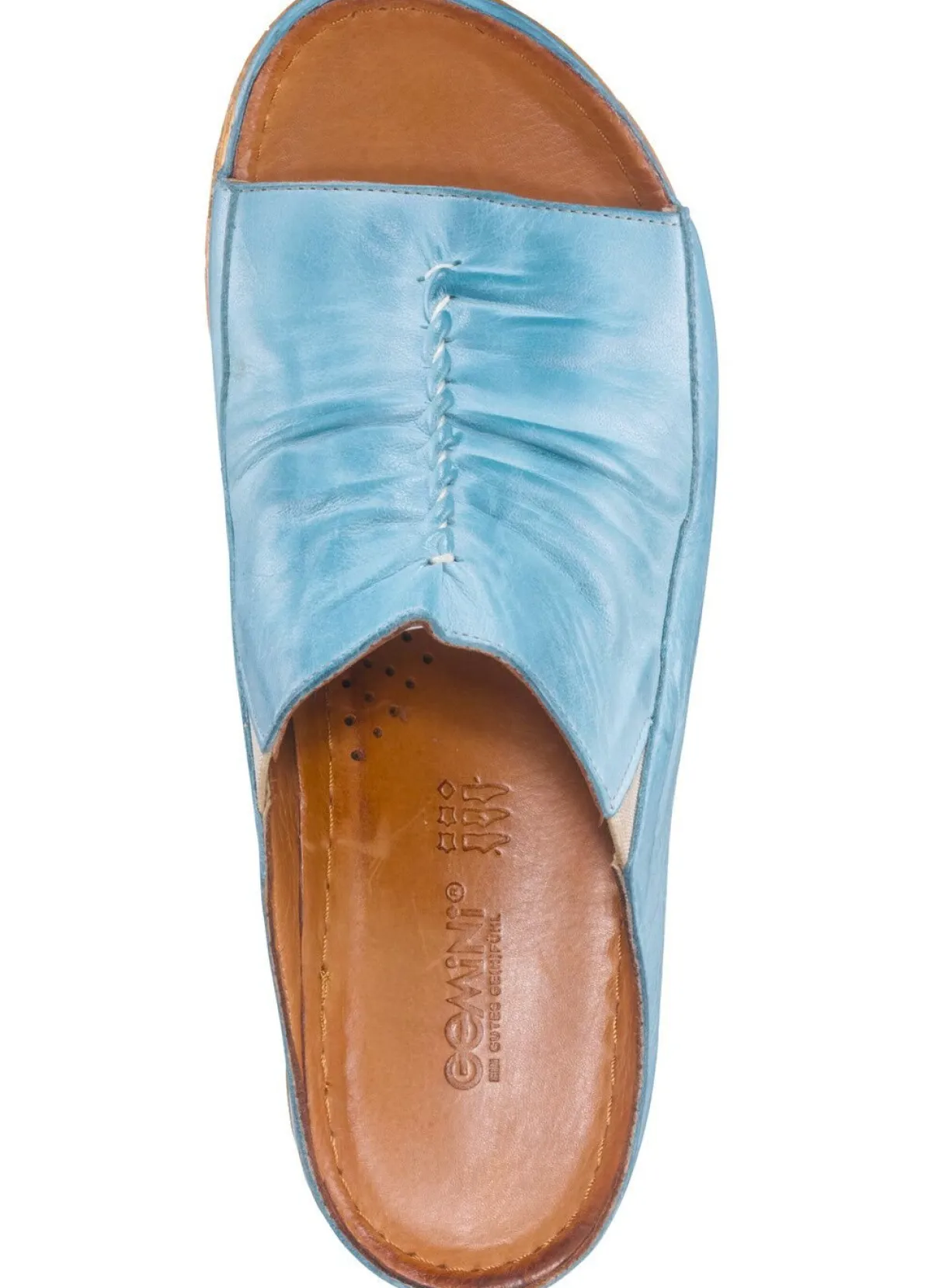 Sale Gemini Pantolette mit seitlichen Gummizügen HELLBLAU
