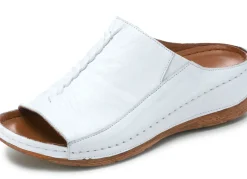 Discount Gemini Pantolette mit seitlichen Gummizügen WEISS