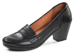 Hot Gemini Pumps aus teilweise schattiertem Rind-Nappaleder SCHWARZ