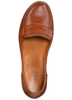 Sale Gemini Pumps aus teilweise schattiertem Rind-Nappaleder COGNAC