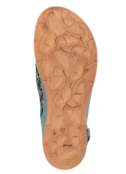 New Gemini Sandale aus perforiertem, geprägtem Nappaleder JEANS