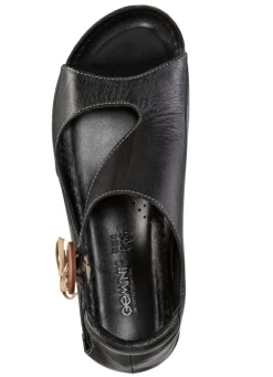 Sale Gemini Sandale aus teils schattiertem Rind-Nappaleder SCHWARZ